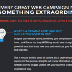 Guide to enhancing web campaigns with unique, engaging creative assets.