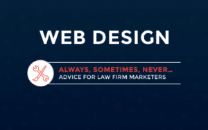 web design tips for law firms