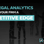 Digital graphic highlighting legal analytics benefits for law firms, with consultwebs branding.