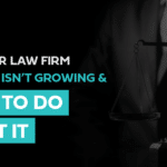 Explore key growth strategies for law firms in this impactful, visually engaging advertisement.