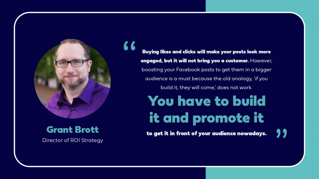 Grant brott social media strategy quote