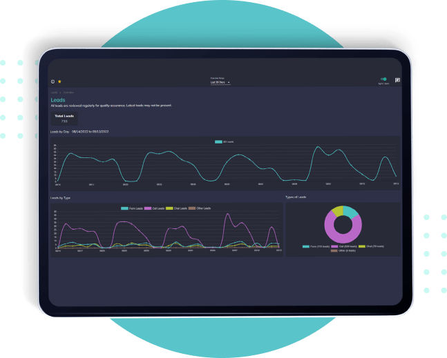 Sleek tablet showcasing advanced data analytics with futuristic geometric design in vibrant colors.
