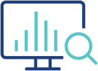 Graph on screen icon