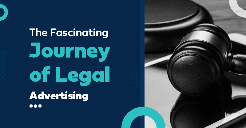 Cover slide image of a gavel depicting the evolution of legal advertising.