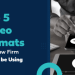 Guide to top video formats for law firm marketing on a tablet.