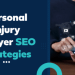 Professional reviews seo analytics on tablet for personal injury lawyers, in a sleek, modern design.