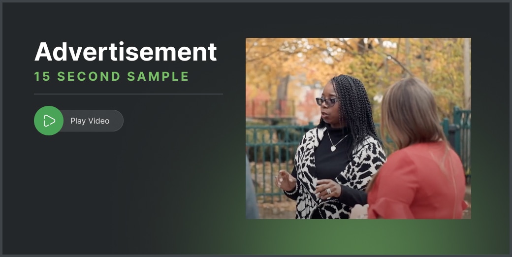 Video Advertisement Sample – 15 Seconds