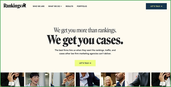 First page rankings, first-name basis