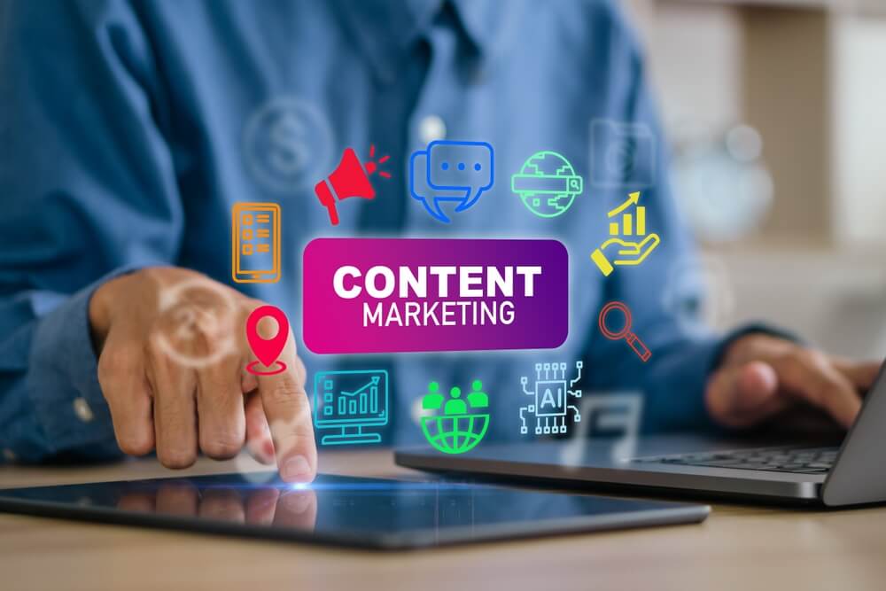 Content marketing concept